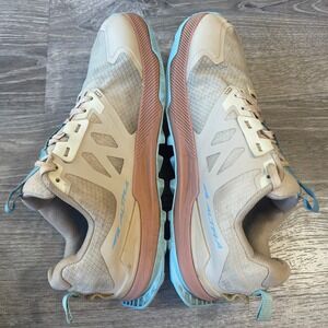 Altra Lone Peak 7 Womens Trail Running Shoes Tan Blue AL0A7R7G922 Size 8.5